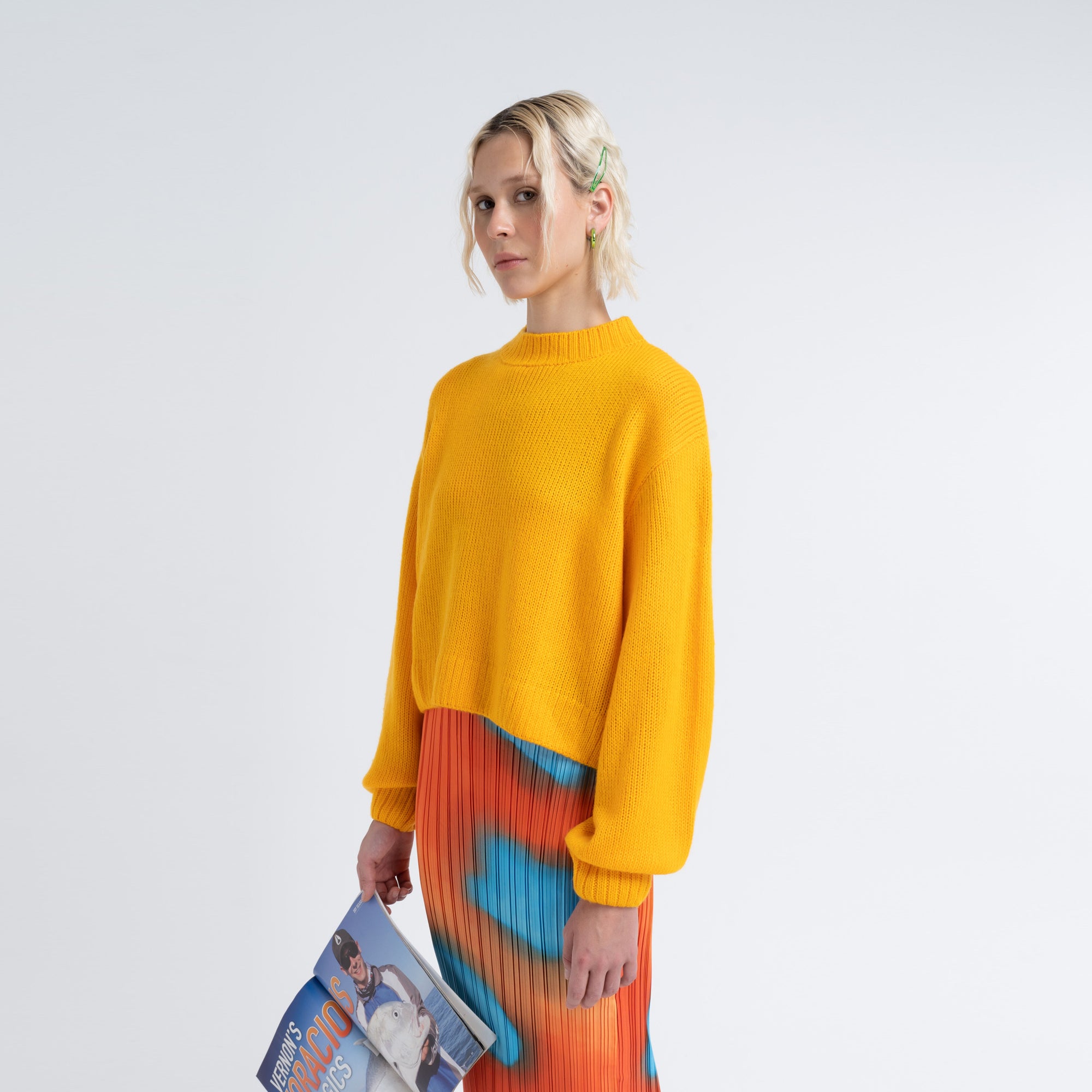 Lightweight Pullover in Carrot