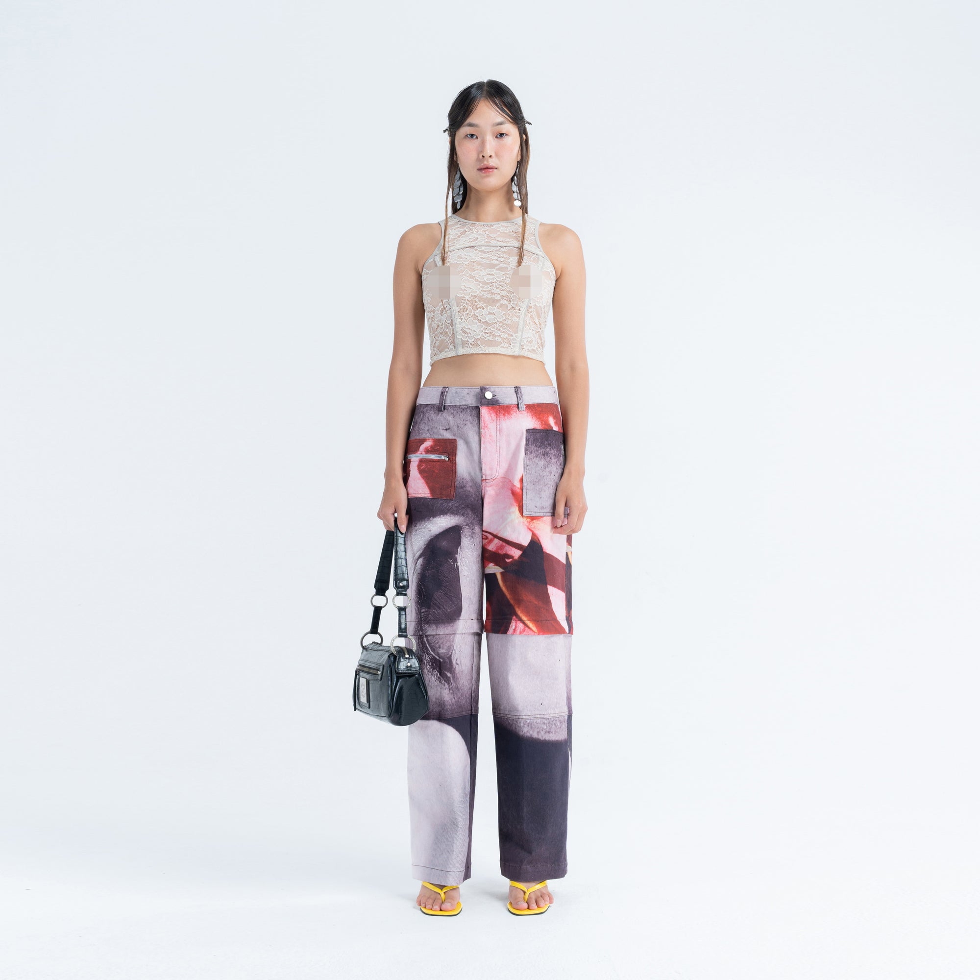 Duo Zip Pant in Mix Print