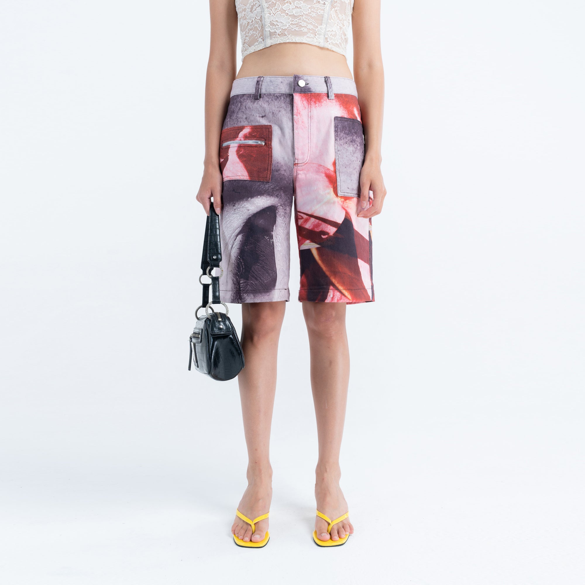 Duo Zip Pant in Mix Print