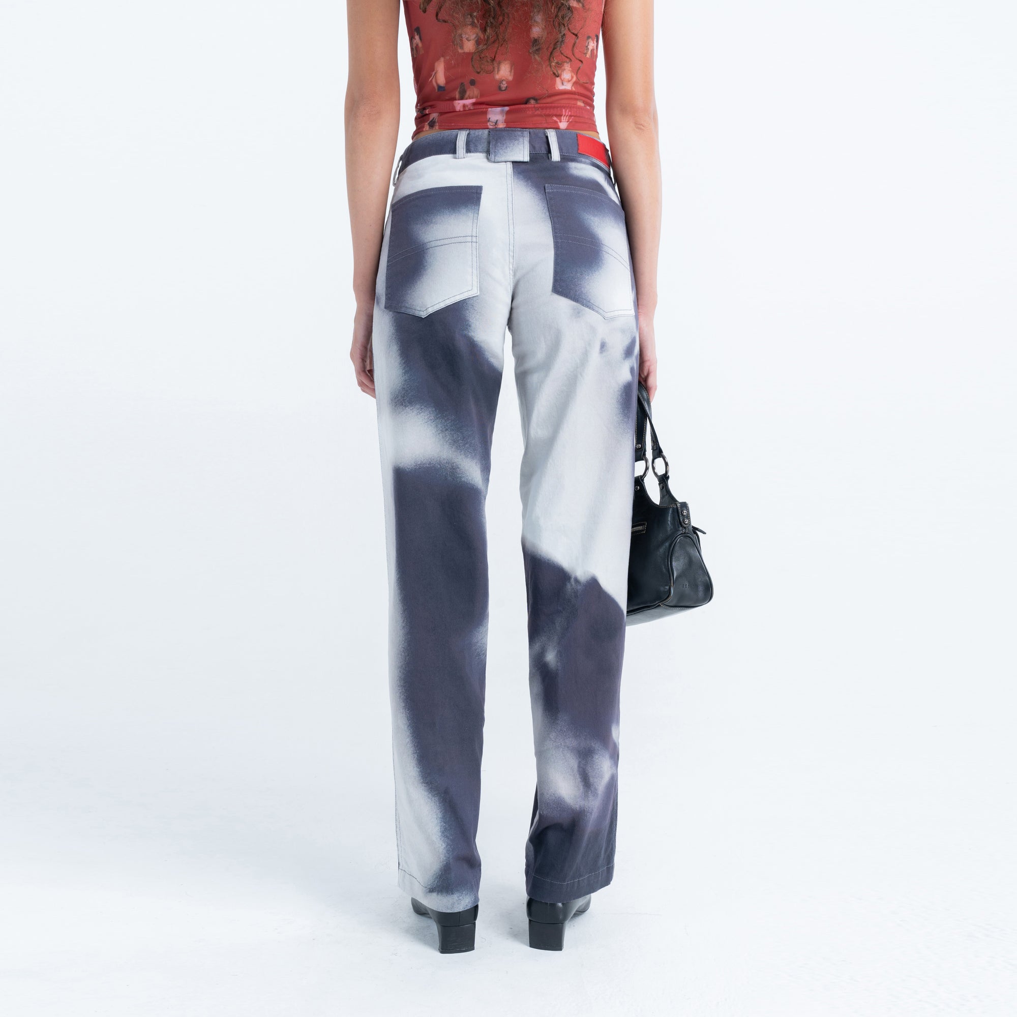 Twill Slouch Trousers in Entangled