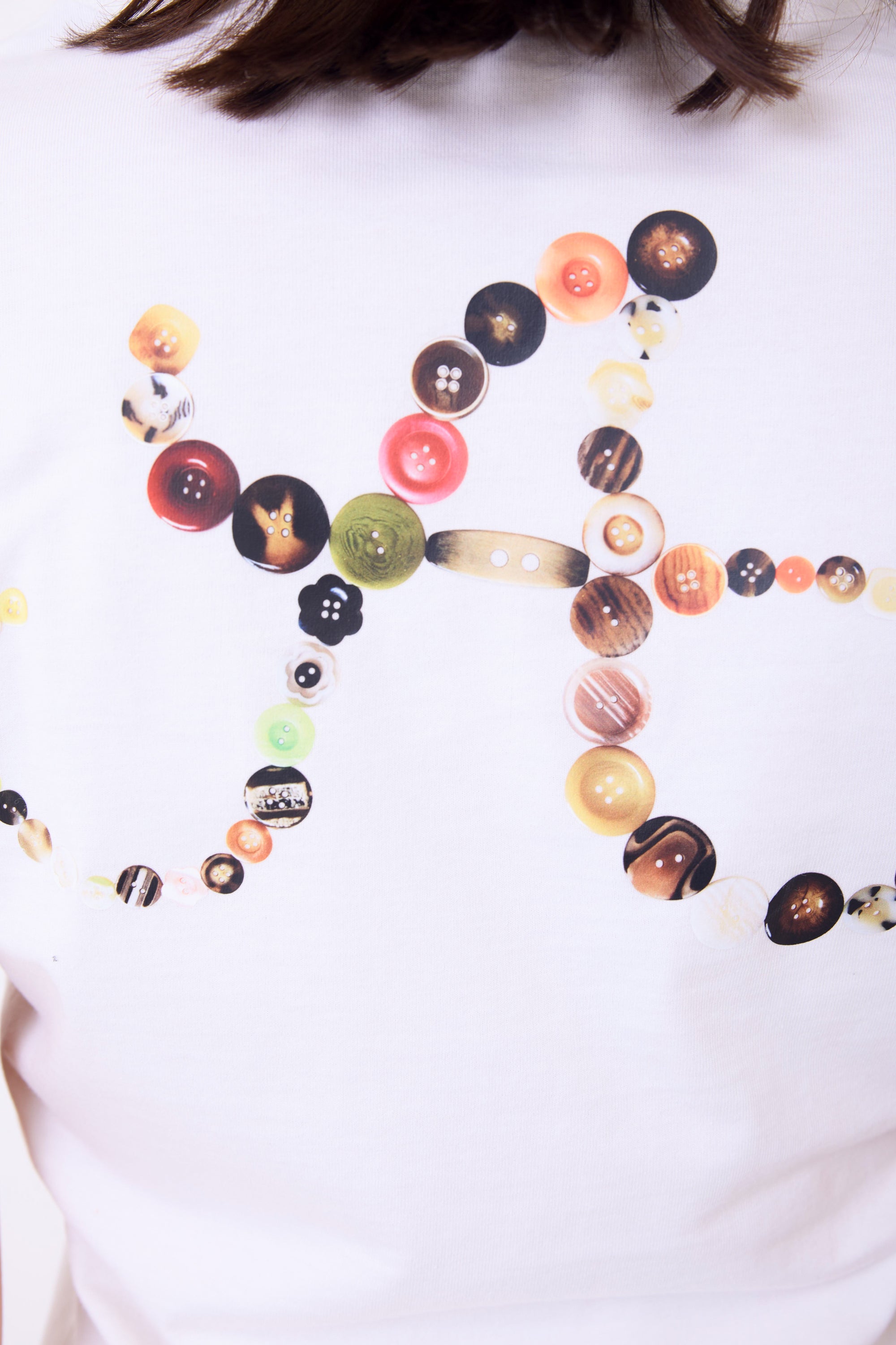 Arthur Apparel standard white t-shirt with star print