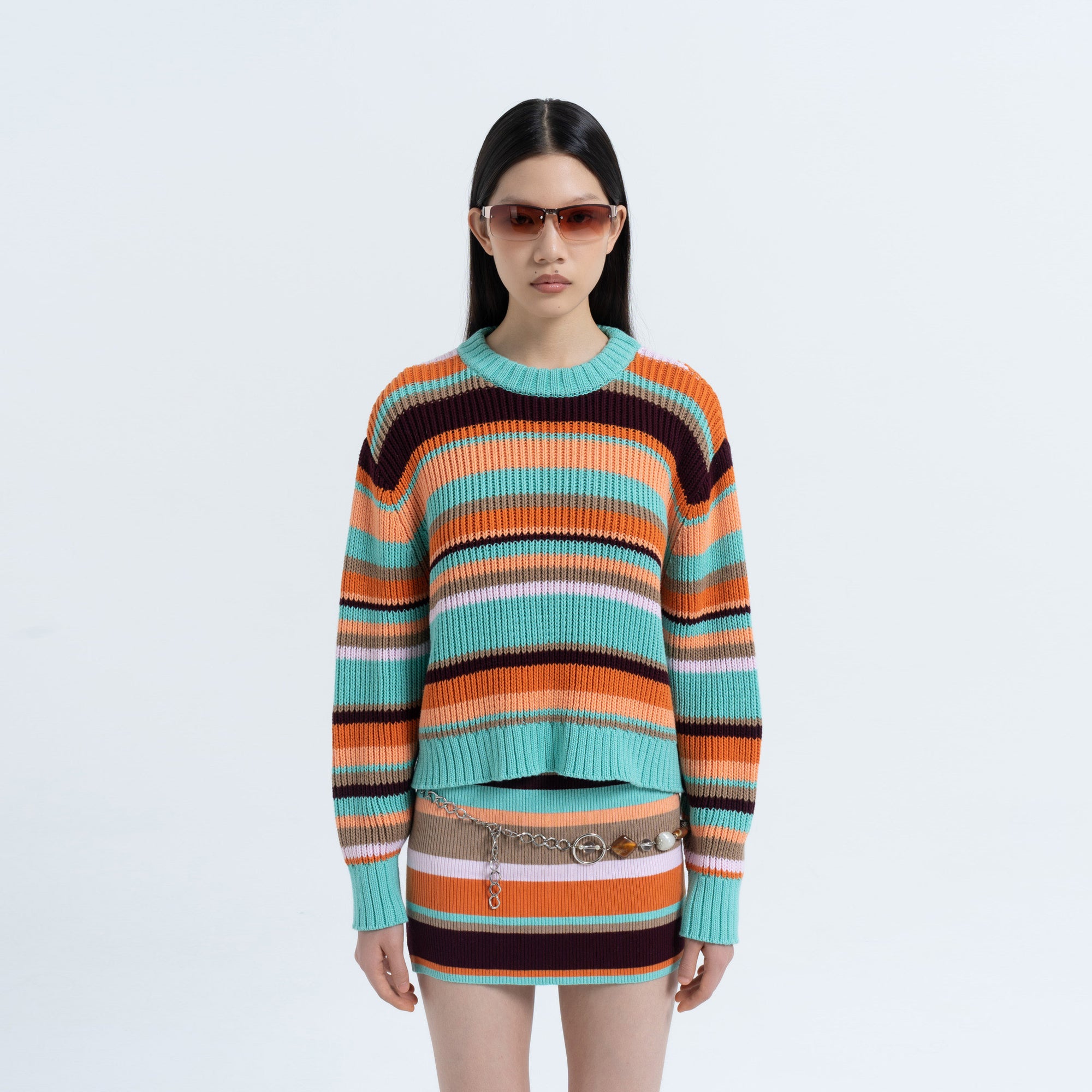 Stripe Standard Sweater in Multi