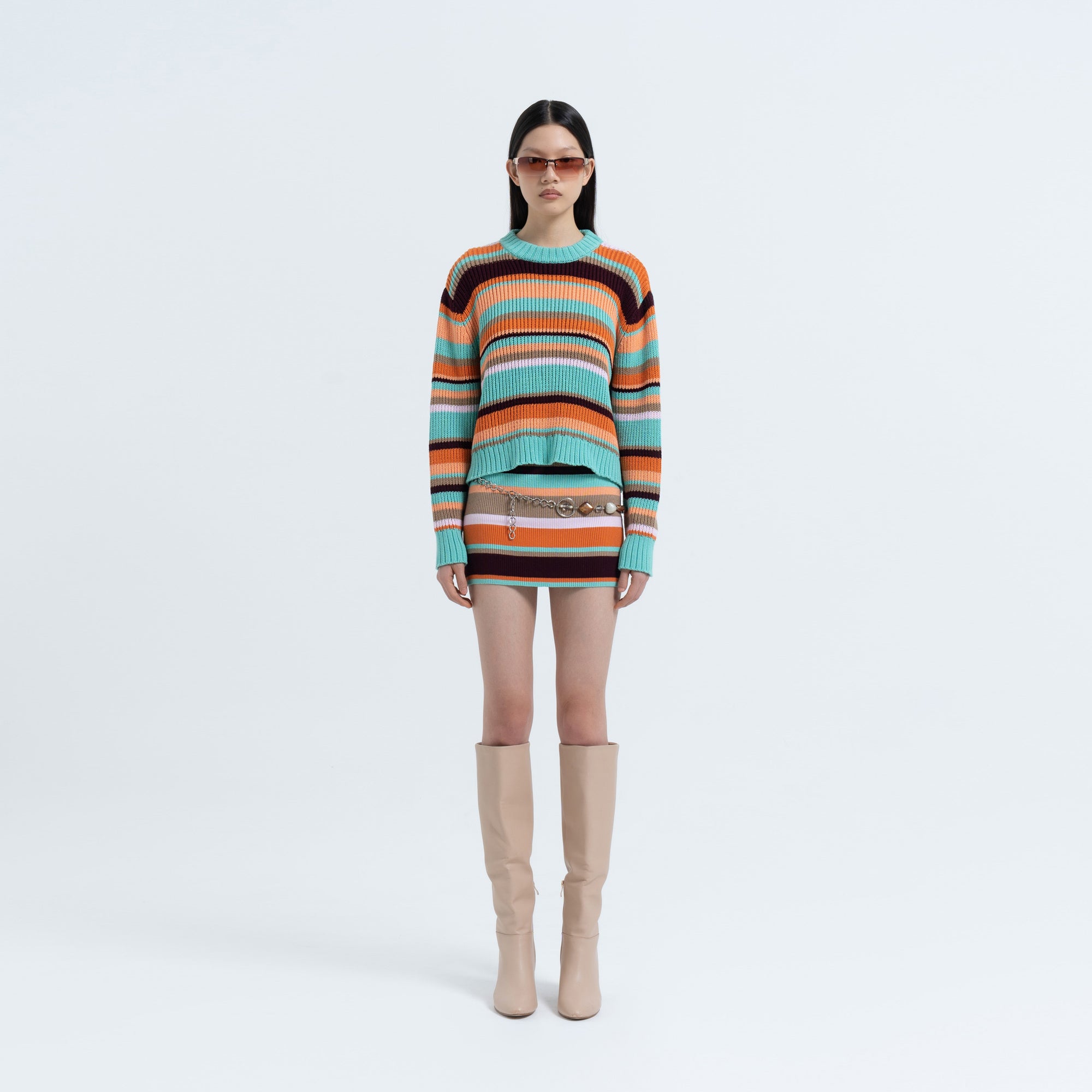 Stripe Standard Sweater in Multi