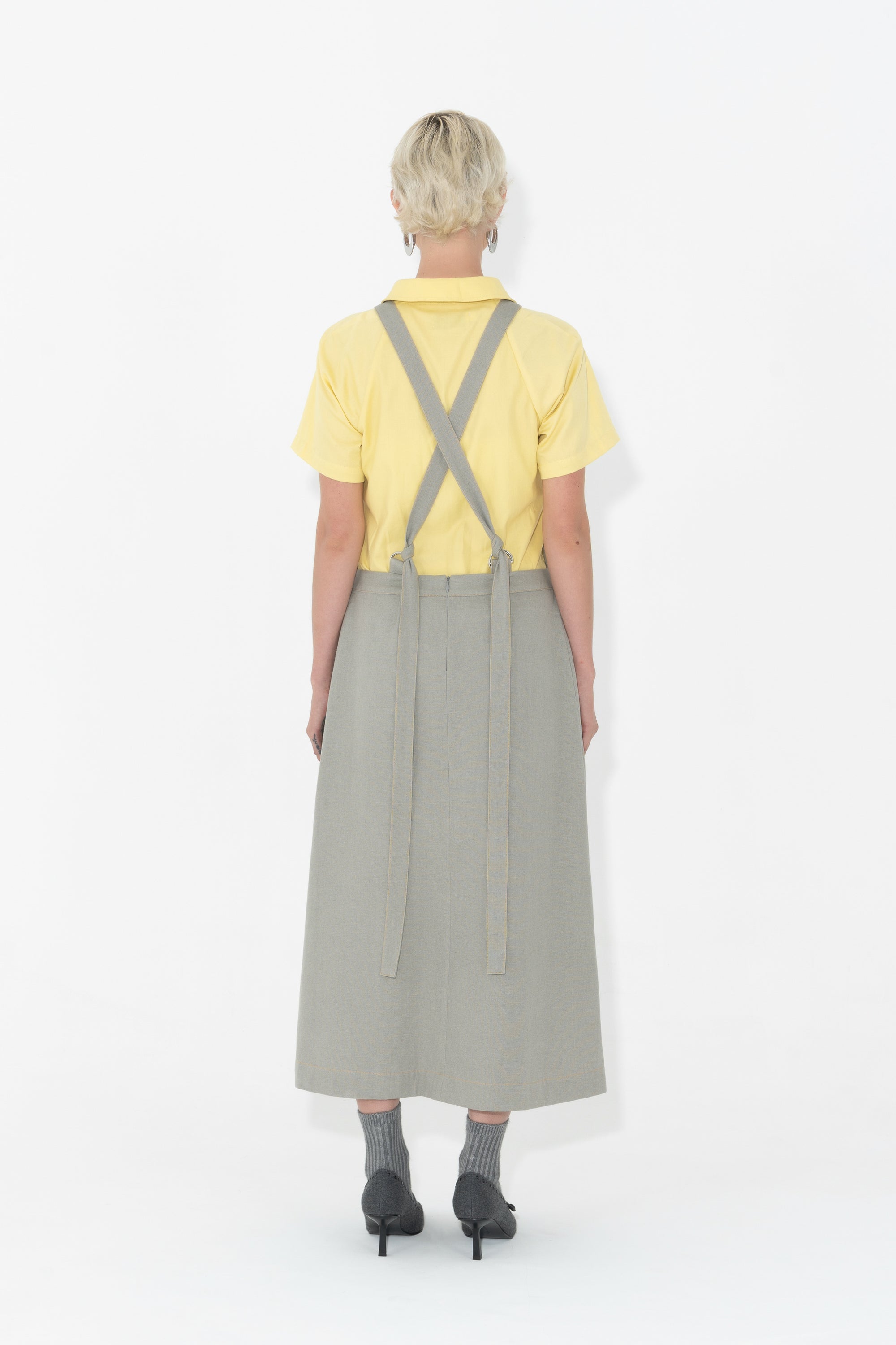 Arthur Apparel Mid-length Apron Dress