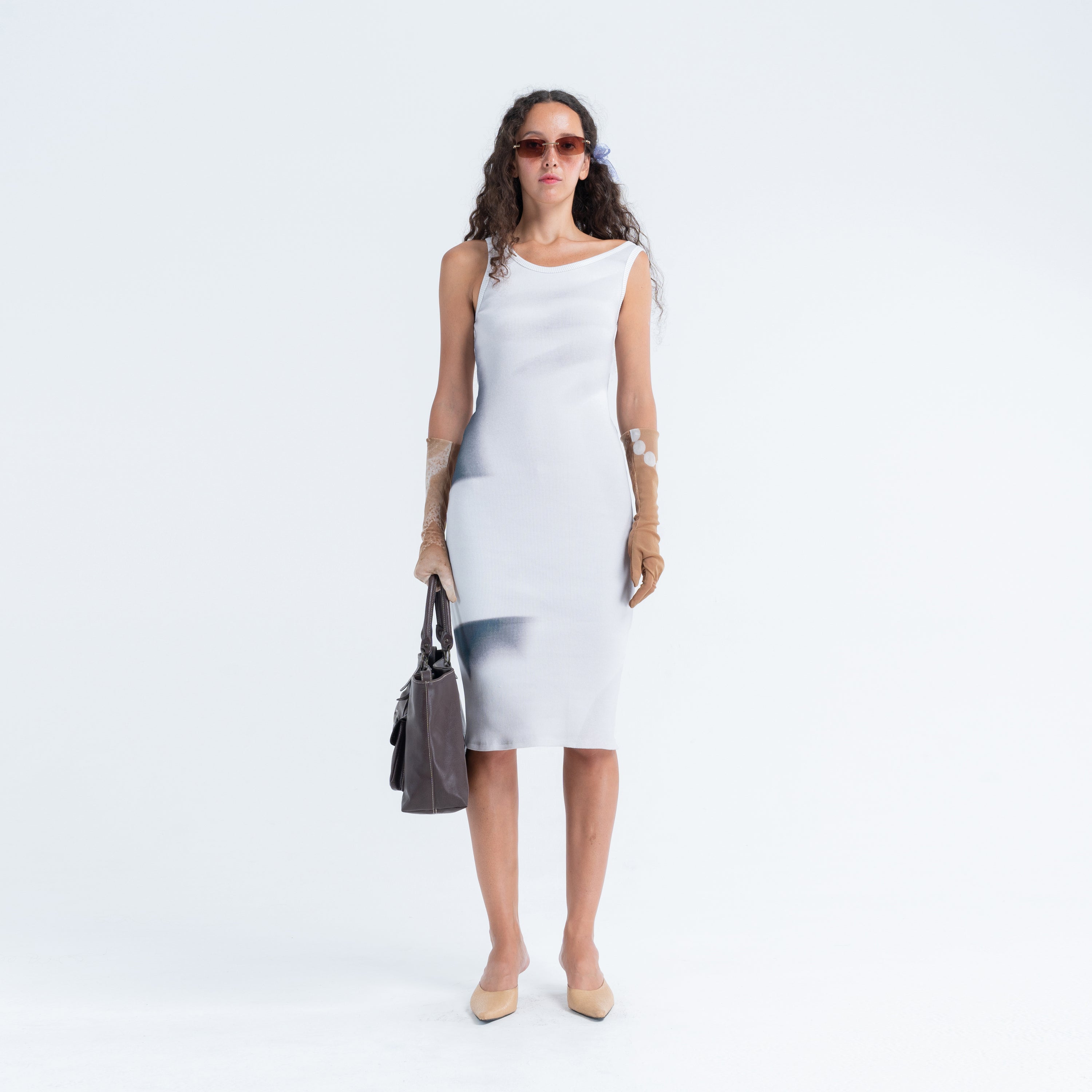 Slip Shoulder Tank Dress in Entangled