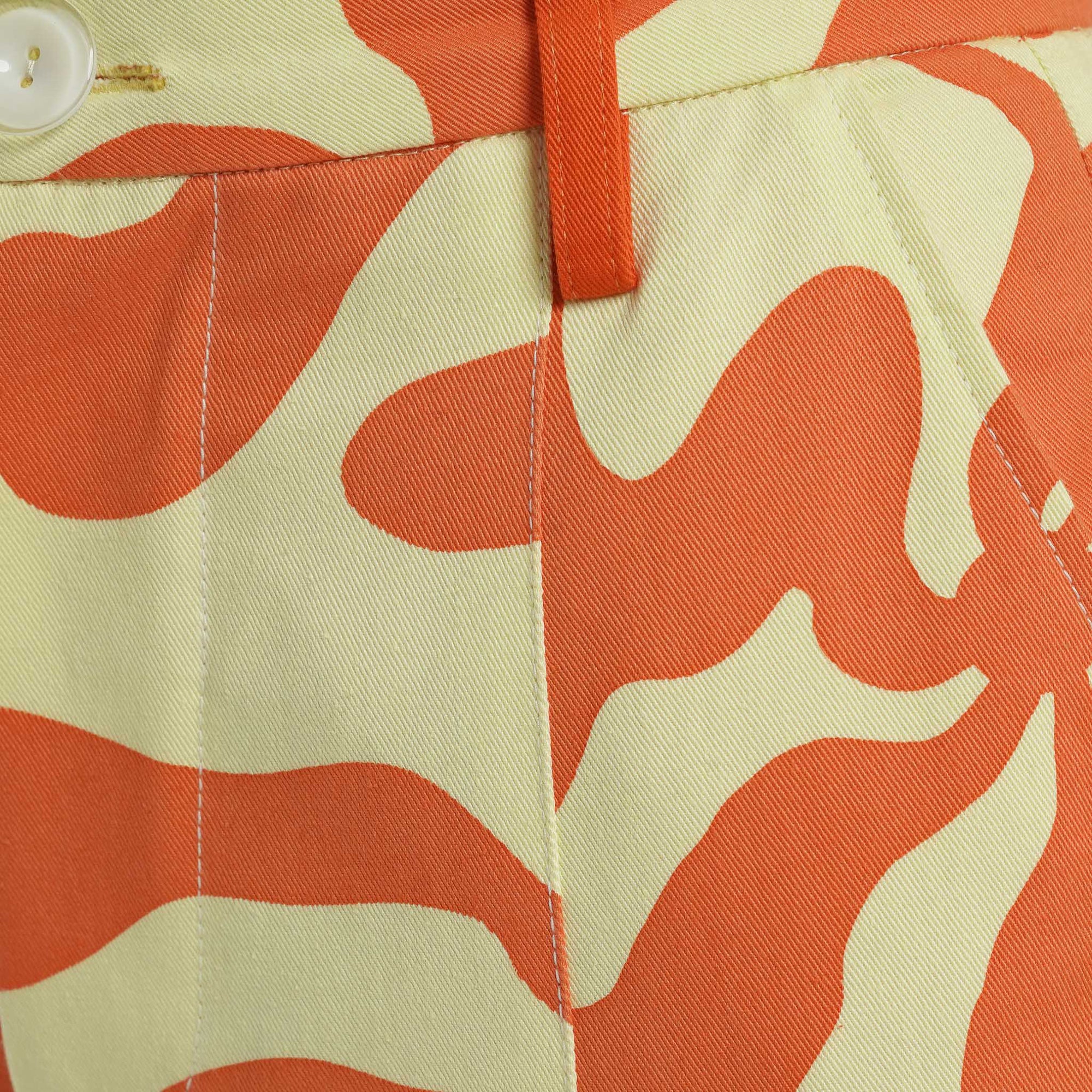 Mid Rise Flare Pant in Tequila Sunrise