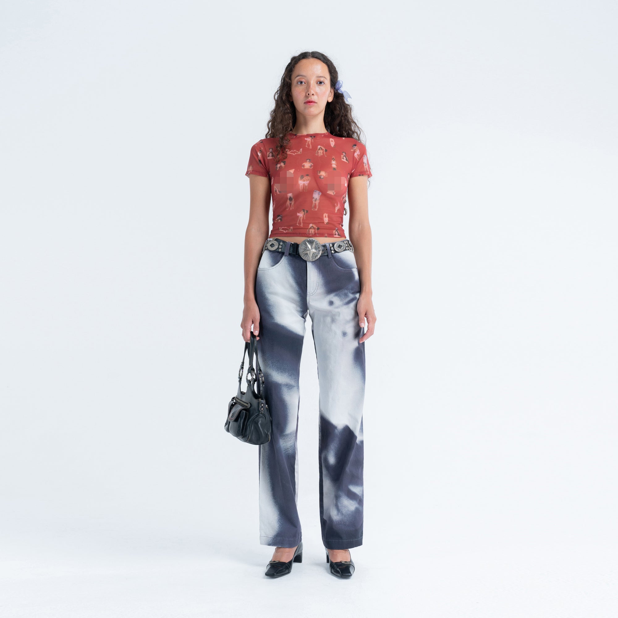 Twill Slouch Trousers in Entangled