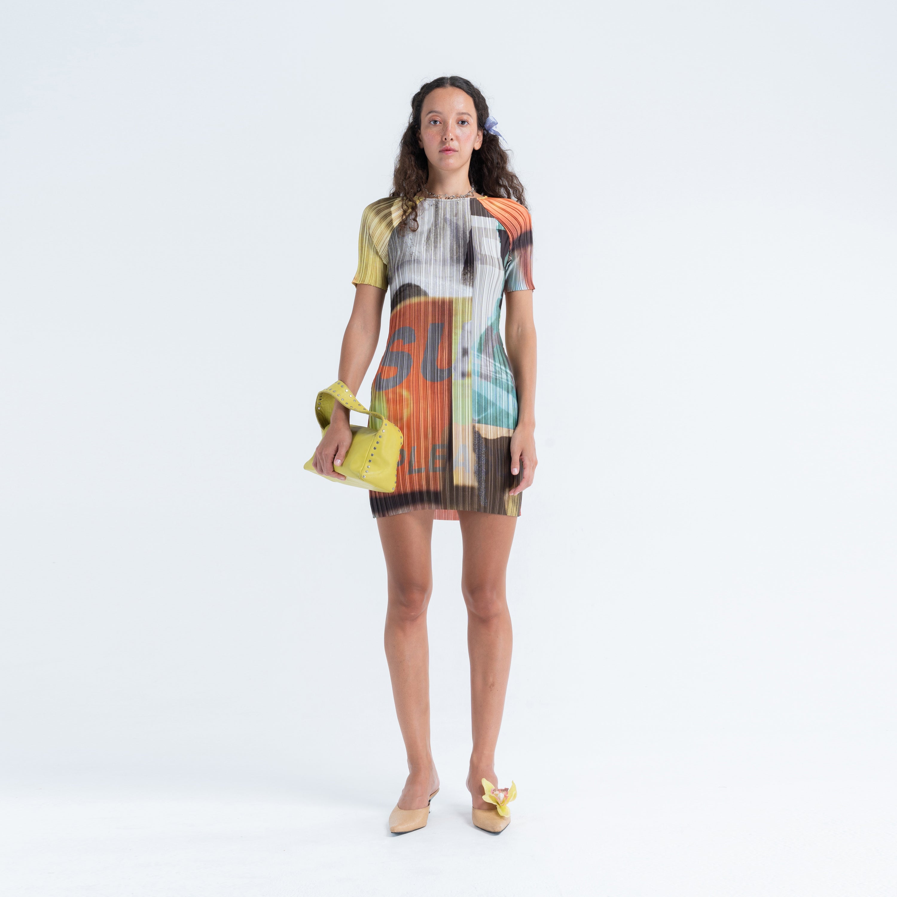 Box Pleat Raglan Mini in Pleasure