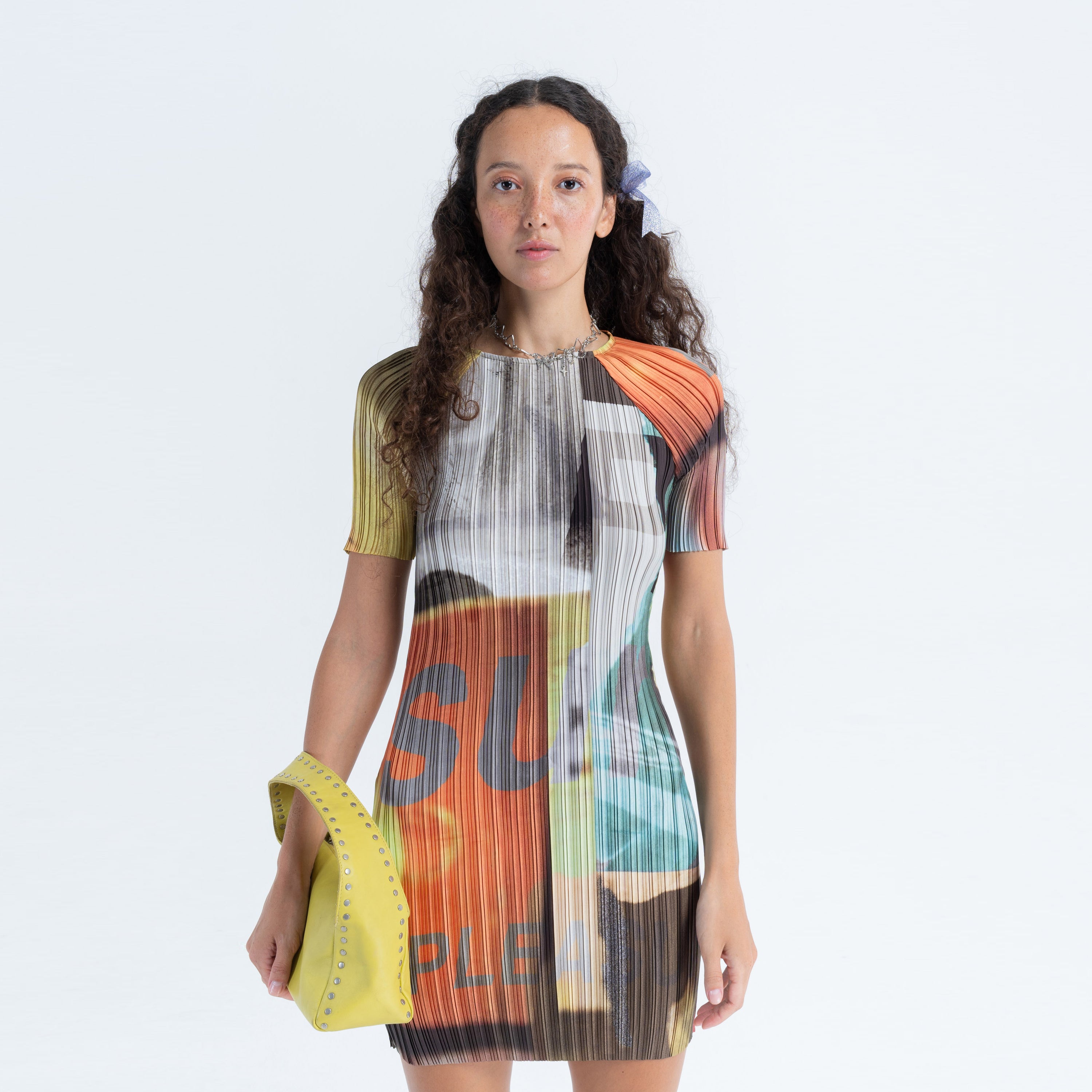 Box Pleat Raglan Mini in Pleasure