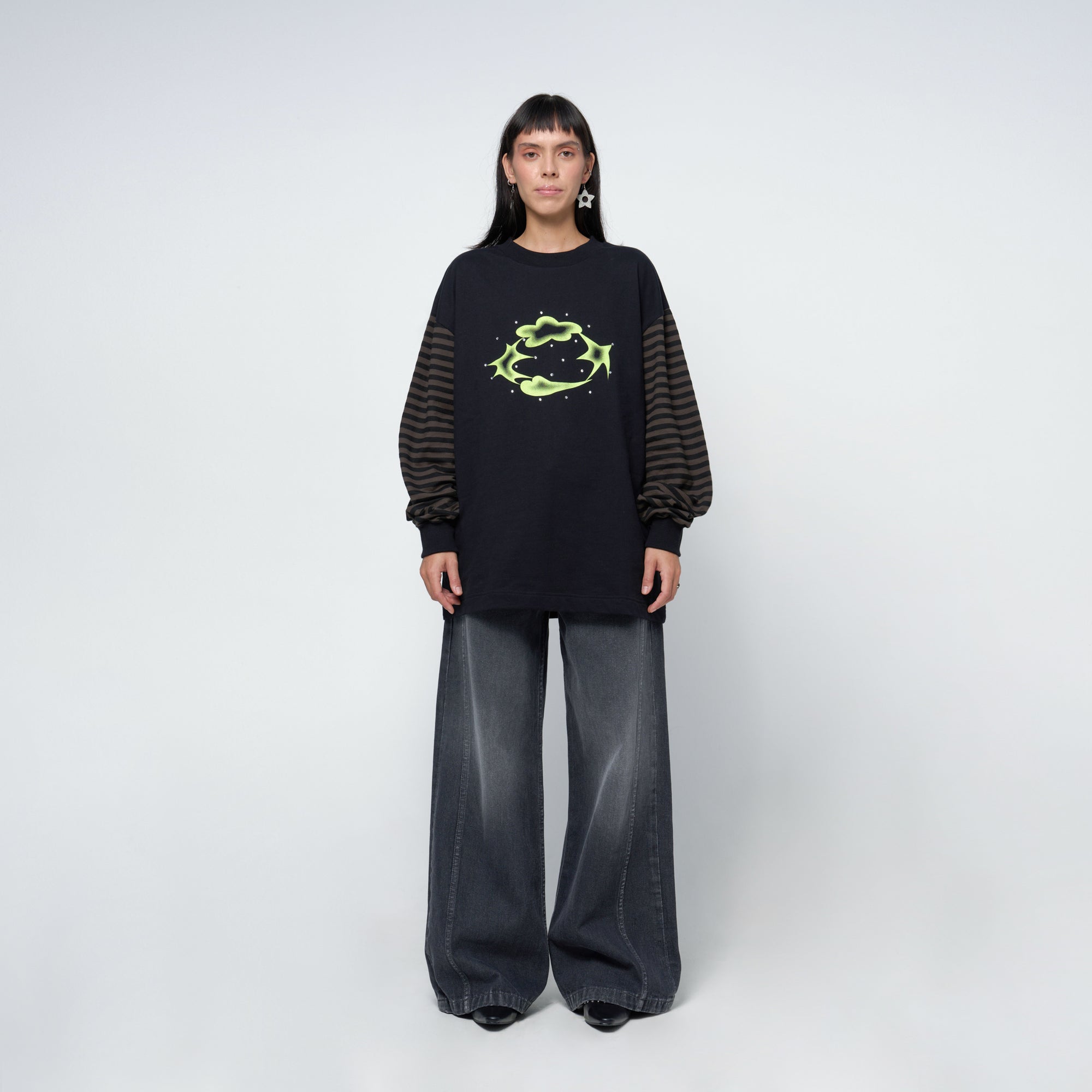 Straight Leg Jeans in Was Once Black