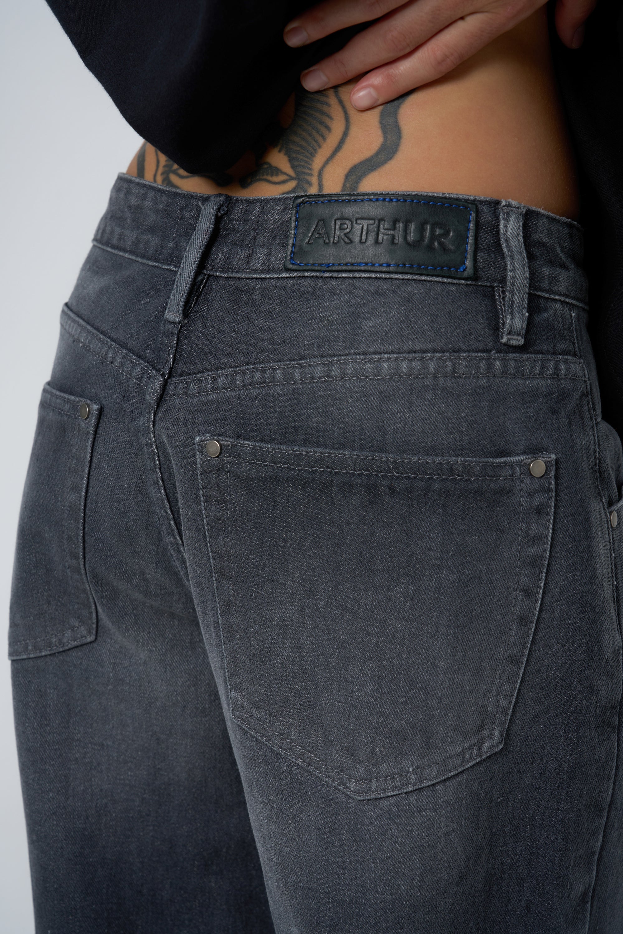 Straight Leg Jeans in Was Once Black