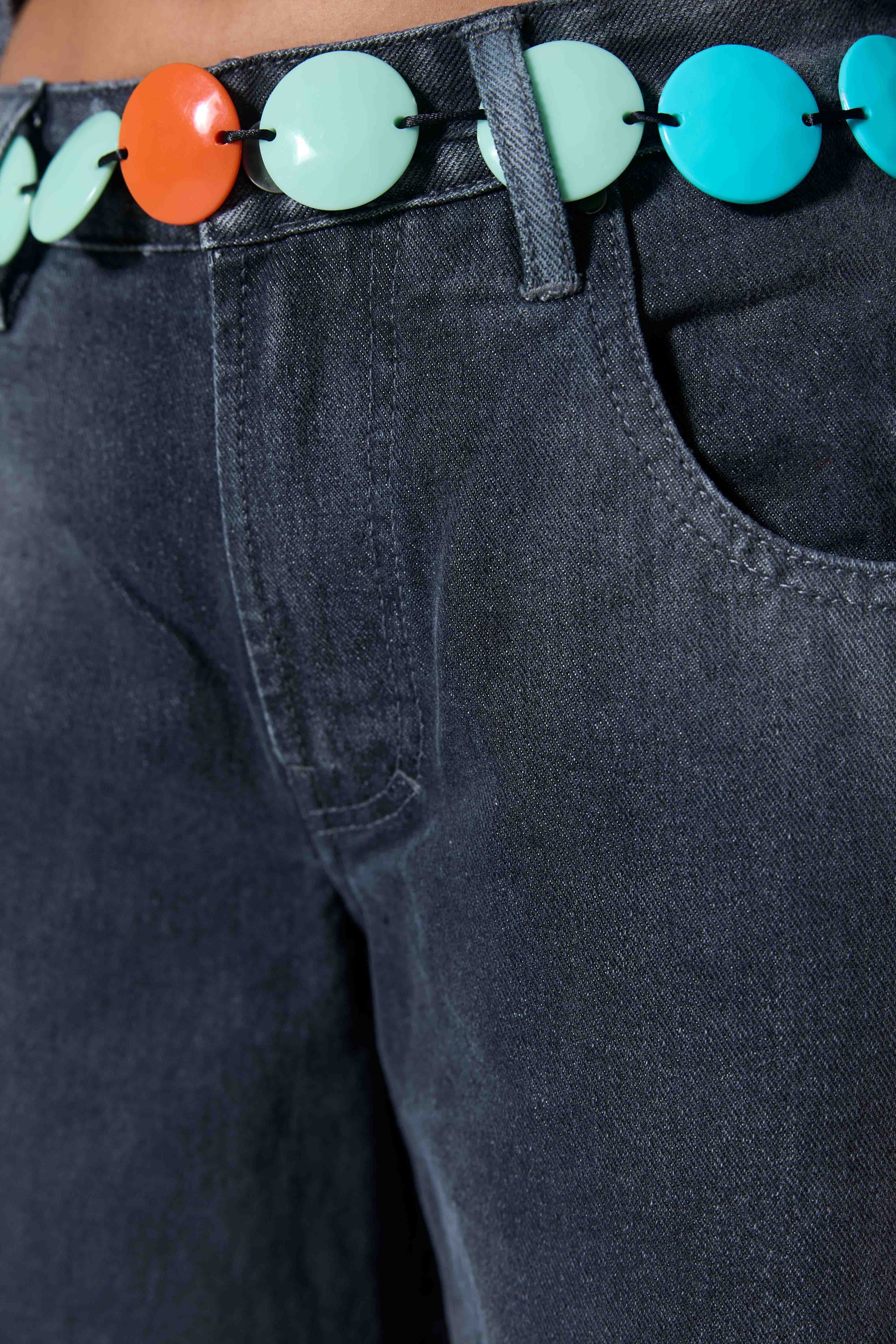 Arthur Apparel oversized low-rise straight leg jeans in black denim